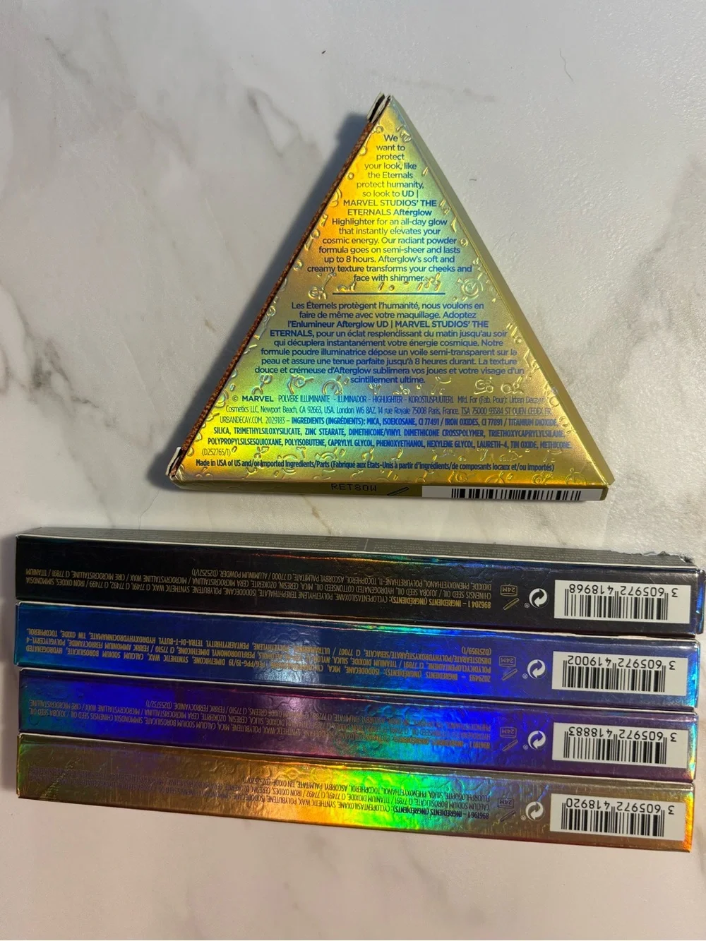 Urban Decay Eternals Holographic Highlighter & Eye Liner Set of 4